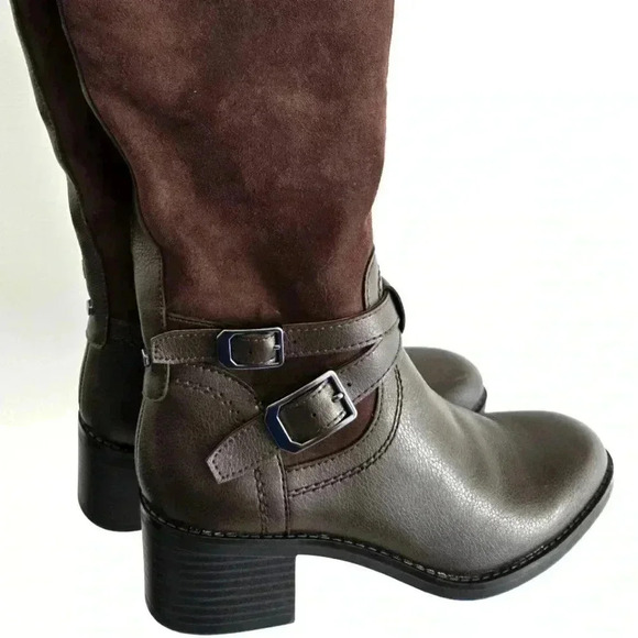 Franco Sarto Suede Leather Brown Boot - Picture 7 of 8
